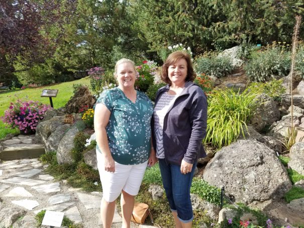 Kenna and Jana at Yampa Botanical garden