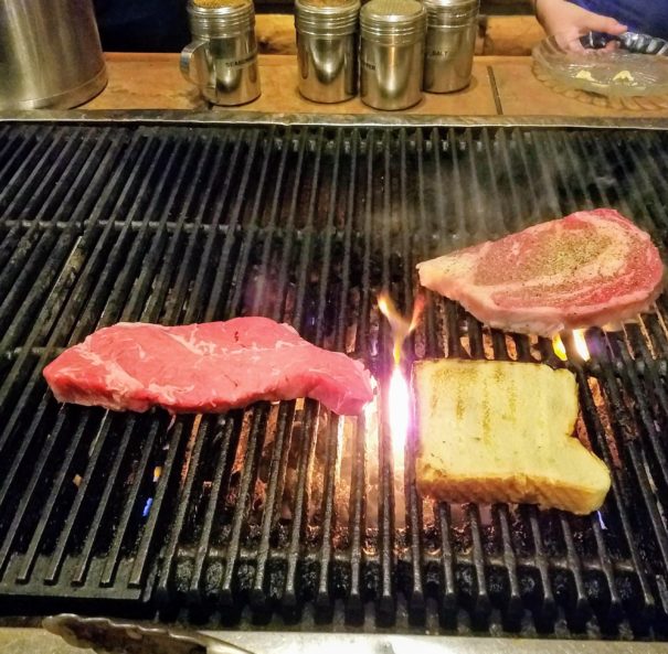 Cook your own steaks at the 8th Street Steakhouse