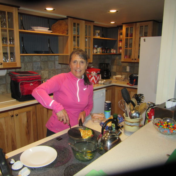 Martha making omelettes