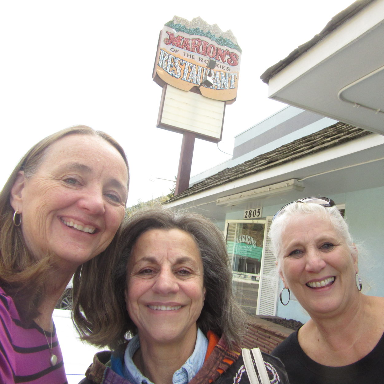 Judy, Nora, Sheryl at Marion's of the Rockies